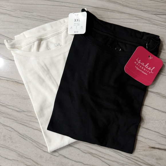Isabel Maternity by Ingrid & Isabel Tops - Isabel Maternity by Ingrid & Isabel Short Sleeve Tee - Black & White
